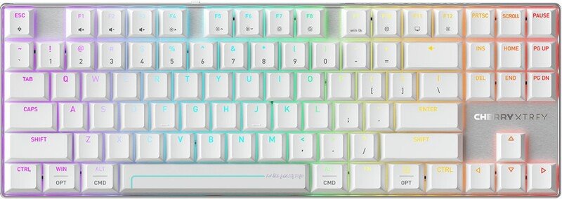 Cherry xtrfy mx 8 2 pro tmr 1121189 - Cherry XTRFY MX 8.2 Pro TMR Wireless White Toetsenbord