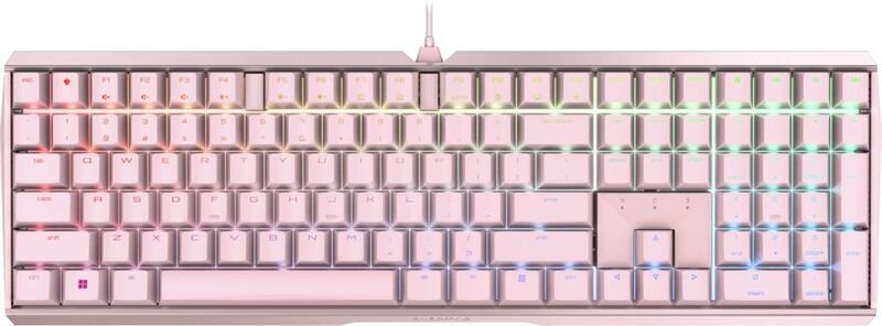Cherry xtrfy mx board 3 0s toetsenbor 775796 - Cherry MX Board 3.0S RGB Roze Cherry MX Blue Toetsenbord