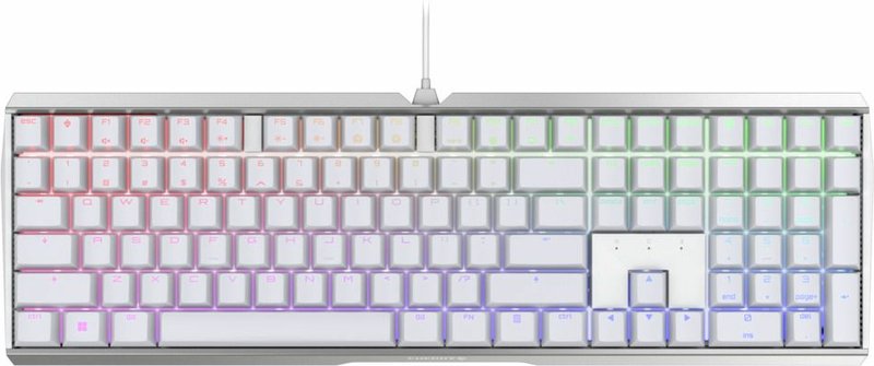 Cherry xtrfy mx board 3 0s toetsenbor 775884 - Cherry MX Board 3.0S RGB Wit Cherry MX Blue Toetsenbord