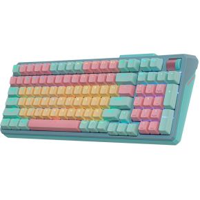 MK770 Macaron Kailh Box V2 Red Hybrid Wireless Toetsenbord - afbeelding 4