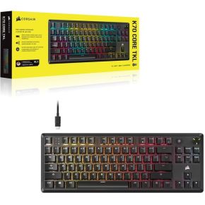 K70 CORE TKL RGB Mechanical Gaming Toetsenbord, MLX Red v2, Black - afbeelding 4