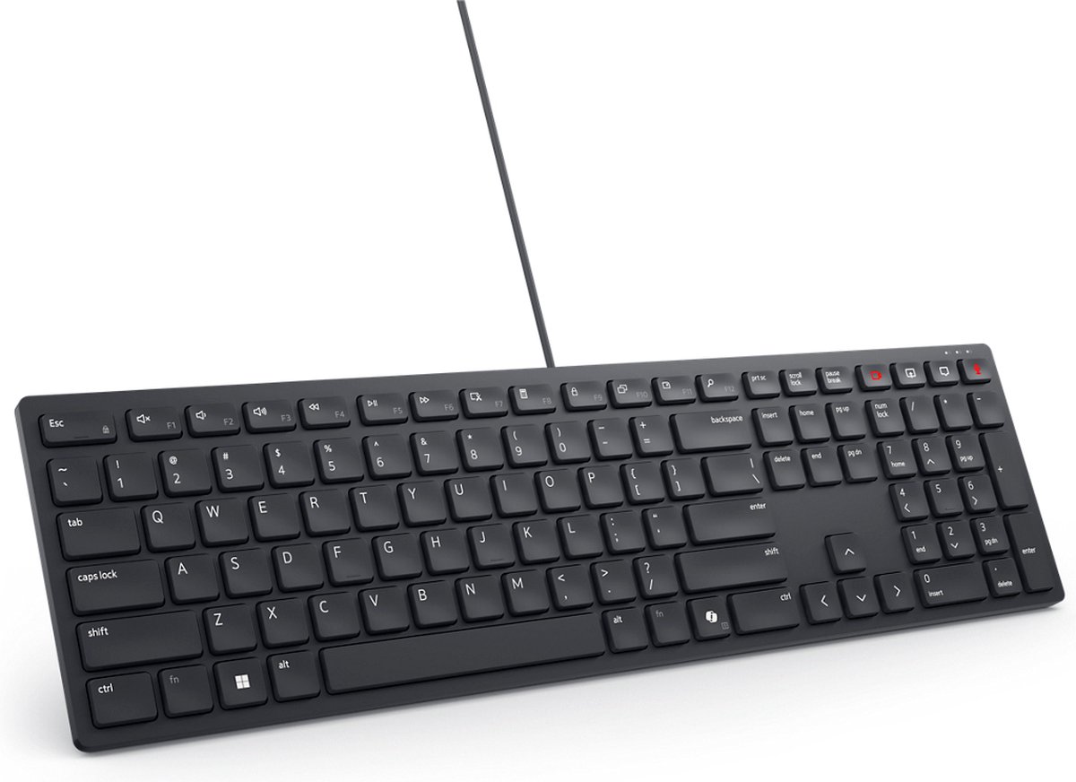 Dell pro bekabeld samenwerkingstoet 3 orig - DELL Pro Bekabeld Samenwerkingstoetsenbord Kb525C Toetsenbord (zwart)