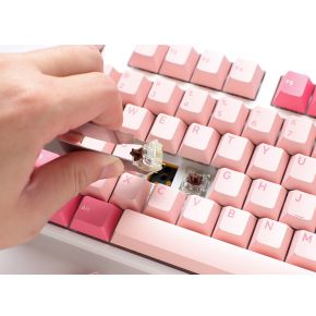 Ducky one 3 tkl gossamer pink mx 6 orig - Ducky One 3 TKL Toetsenbord (Gossamer Pink)