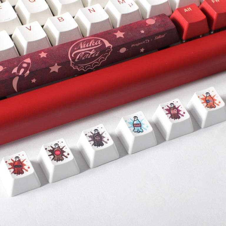 Ducky tinker 75 nuka cola mx blue 5 orig - Ducky Tinker 75 Toetsenbord (Nuka Cola)