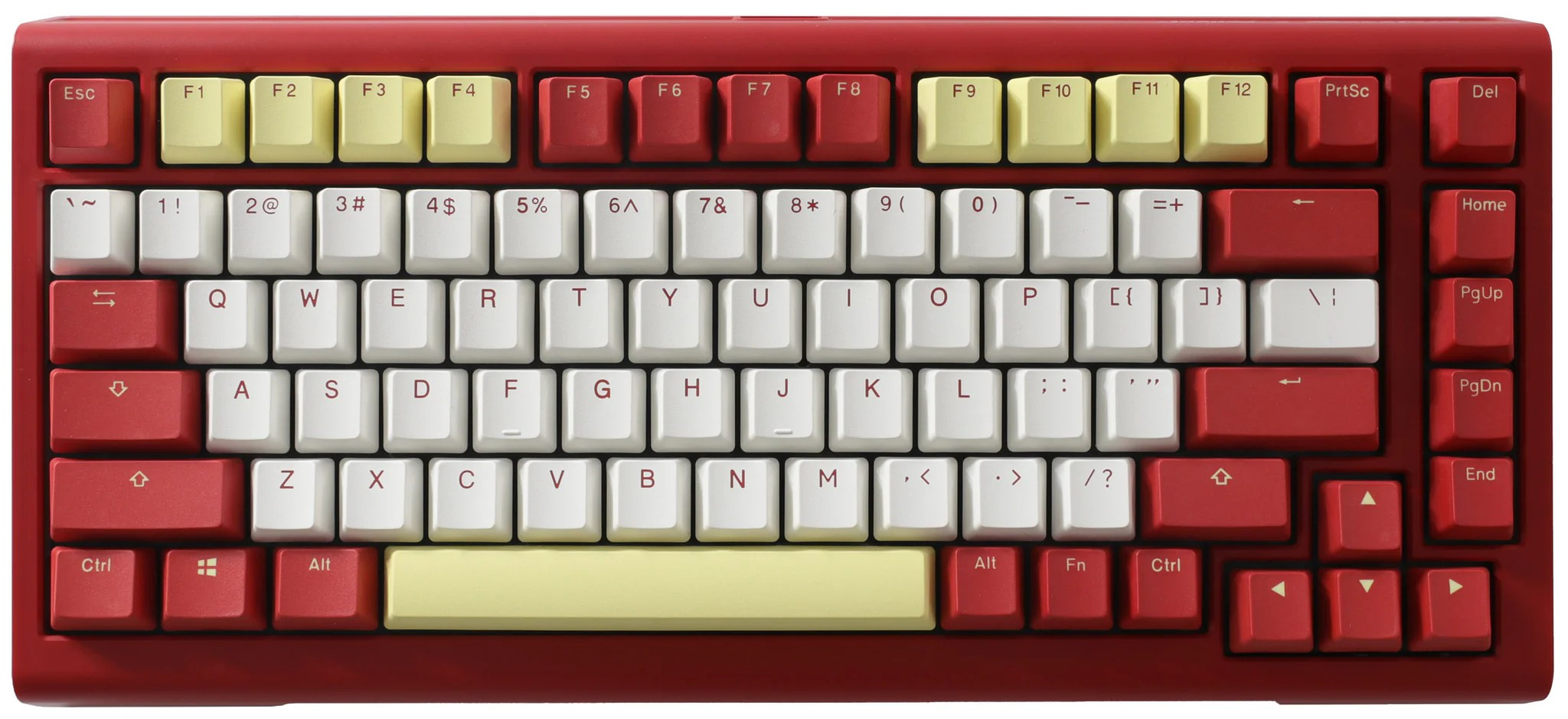 Ducky tinker 75 nuka cola mx red 6 orig - Ducky Tinker 75 Toetsenbord (Nuka Cola) (rood)