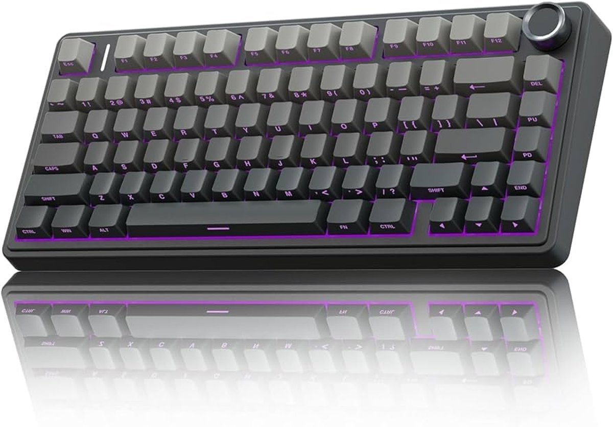 Epomaker X Aula F75 - Zwart/Grijs - Mechanisch Draadloos toetsenbord