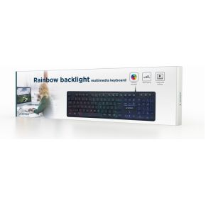 Rainbow Backlight Multimedia Toetsenbord KB-UML-02 - afbeelding 2
