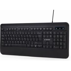 KB-UML-03 Rainbow Backlit Multimedia Toetsenbord USB Zwart - afbeelding 3