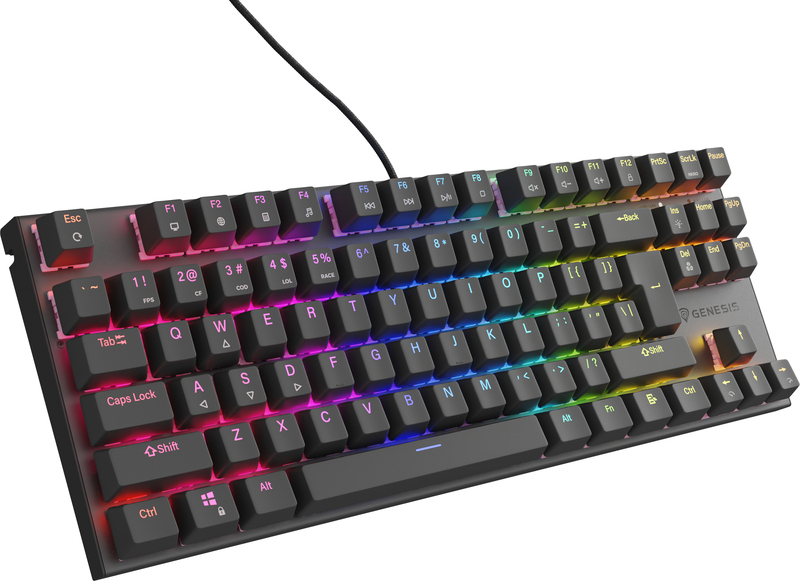 Genesis nkg 1881 thor 303 toetsenbord 2 orig - Genesis Thor 303 TKL Black (Outemu Peach Silent) Toetsenbord