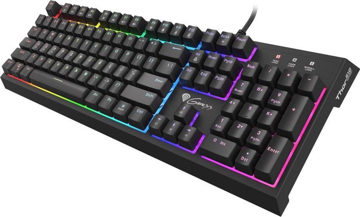 Genesis thor 210 keyboard met hybride 2 orig - Genesis Thor 210 RGB Gaming Keyboard Met Hybride Toetsenbord (zwart)