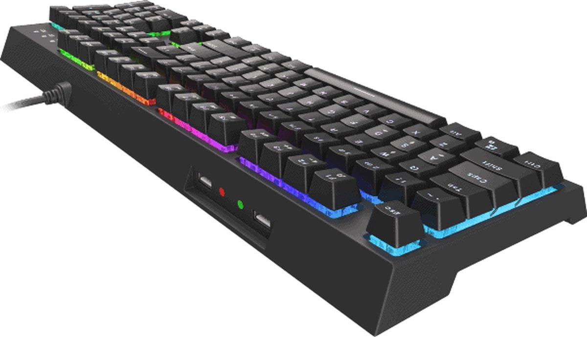 Genesis thor 210 keyboard met hybride 7 orig - Genesis Thor 210 RGB Gaming Keyboard Met Hybride Toetsenbord (zwart)