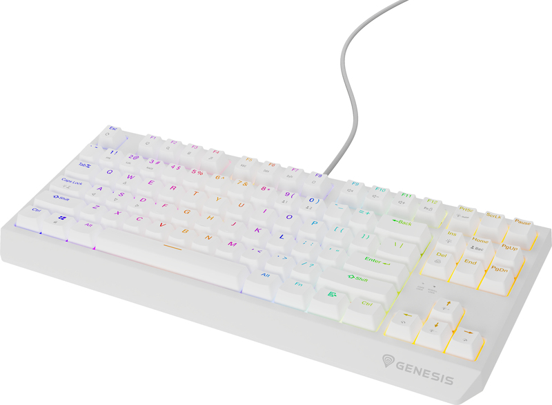 Genesis thor 230 nkg 2080 tkl toetsenb 2 orig - GENESIS NKG-2080 Thor 230 TKL RGB Wit Toetsenbord