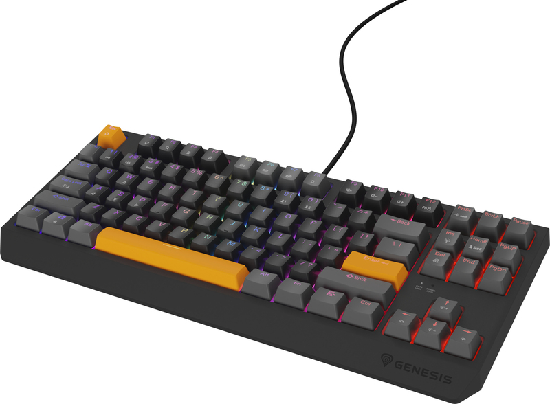 Genesis thor 230 nkl 2081 tkl toetsenb 2 orig - GENESIS Thor 230 TKL Outemu Red Anchor Gray Toetsenbord (Grey)