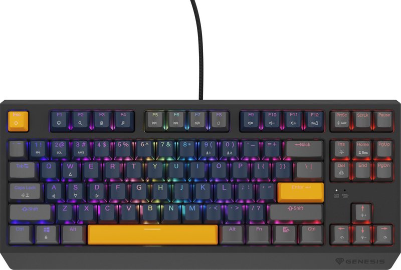 Genesis thor 230 tkl mechanisch toetse - Genesis Thor 230 TKL Grijs Toetsenbord