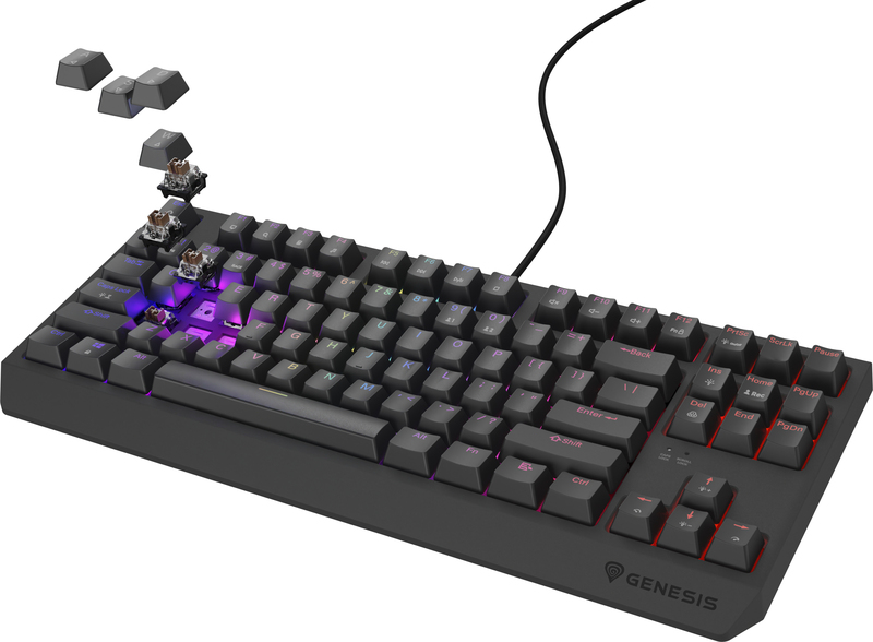 Genesis thor 230 tkl toetsenbord gamen 2 orig - Genesis Thor 230 TKL RGB Toetsenbord