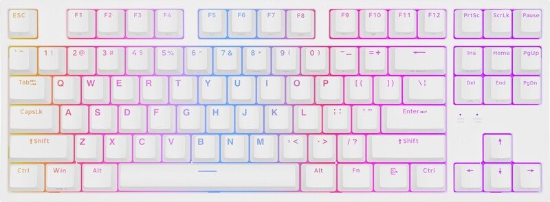 Genesis thor 404 tkl toetsenbord gamen 775648 - Genesis Thor 404 TKL Toetsenbord (White)