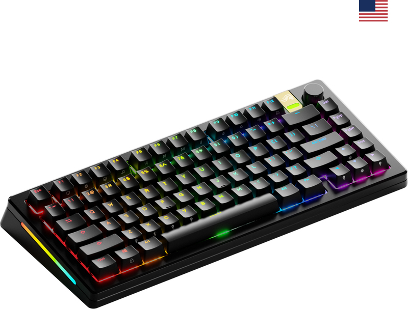 Glorious gmmk 3 pro he 75 prebuilt 775156 2 orig - Glorious GMMK 3 PRO Hall Effect 75% Prebuilt Zwart Toetsenbord (Black)