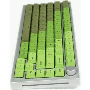 GMMK Pro 75% Mechanical Gaming Keyboard - Silver/Green Bundle (Gateron Red) - afbeelding 2