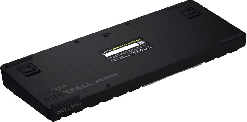 Hator rockfall 3 tkl wireless mechan 775032 4 orig - HATOR Rockfall 3 TKL Wireless Mechanisch Hotswap Toetsenbord Zwart