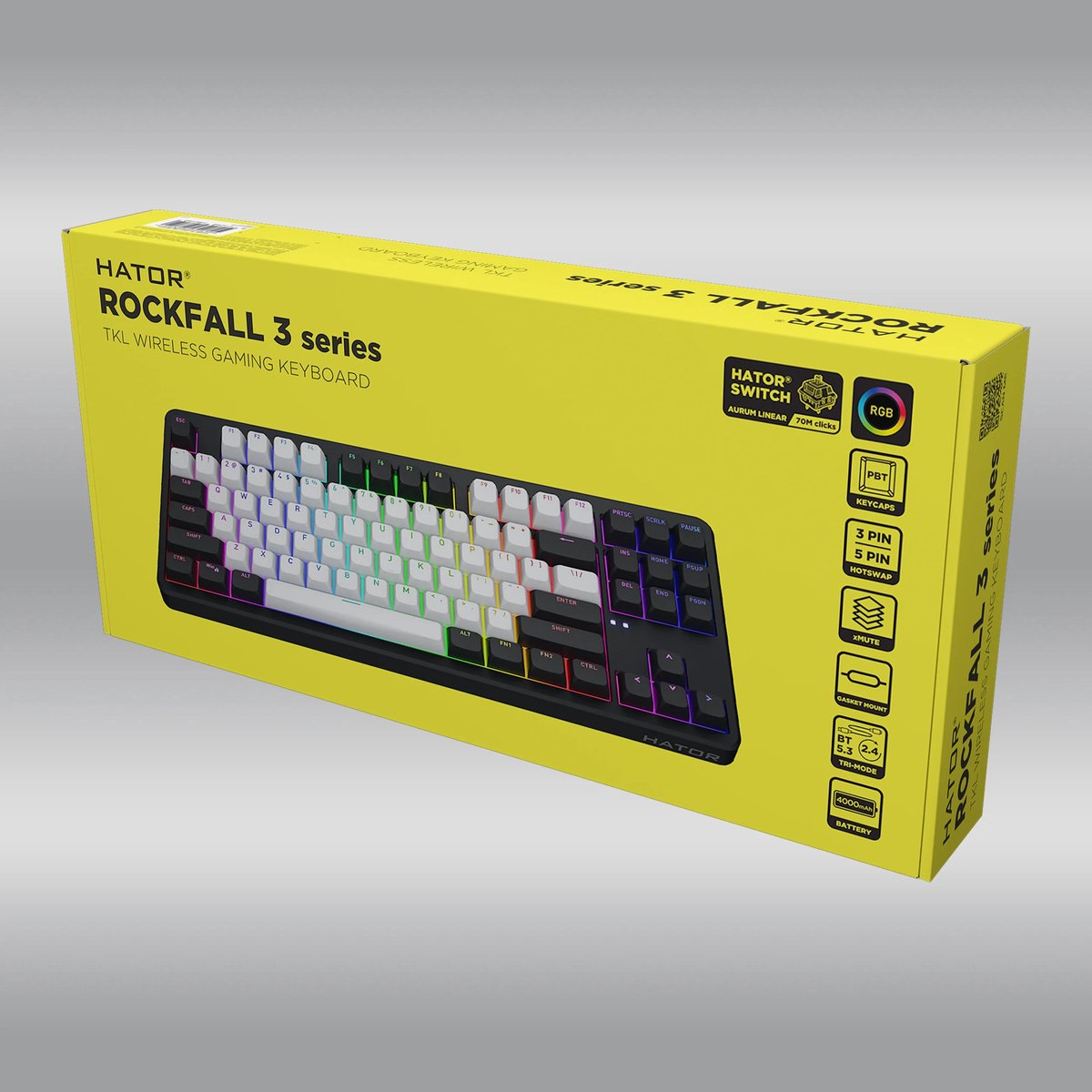 Hator rockfall 3 tkl wireless toetse 10709910 5 orig - HATOR Rockfall 3 Tkl Wireless Toetsenbord (zwart)