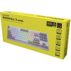 Rockfall 3 TKL Wireless Mechanical Keyboard - White - afbeelding 8