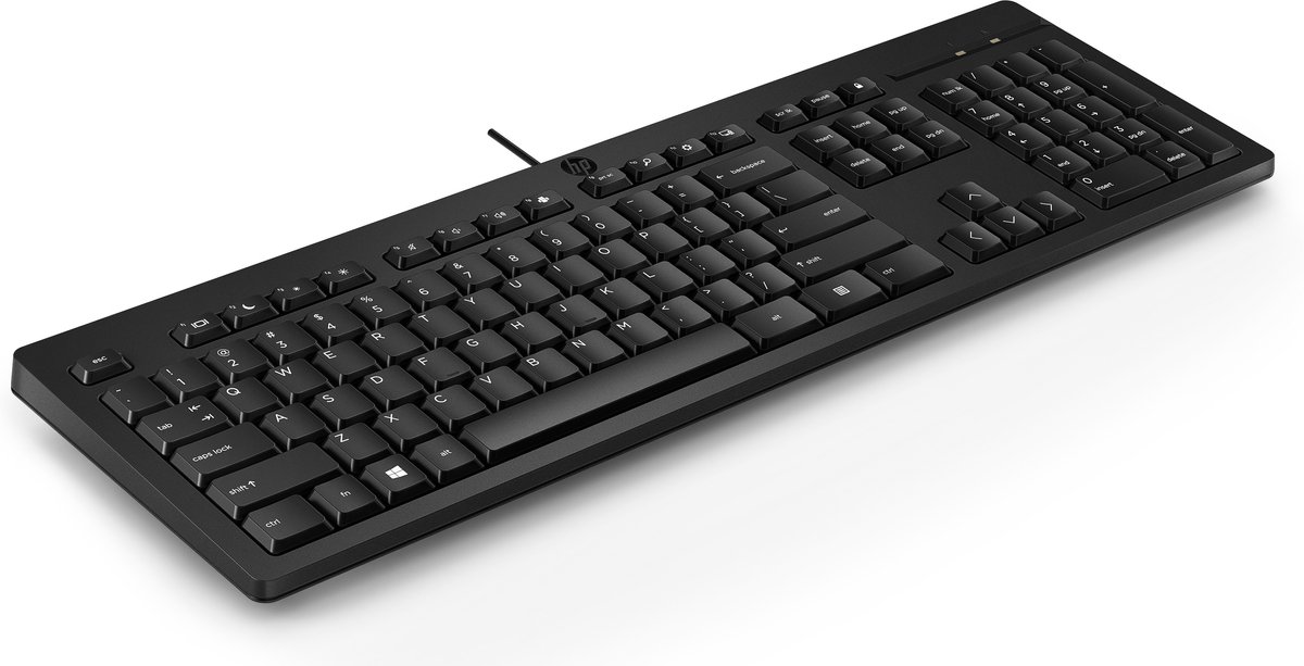 Hp 125 toetsenbord usb qwerty 5 orig - HP 125 Toetsenbord (zwart)