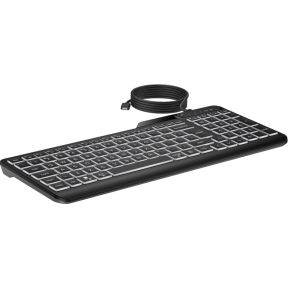 400 backlit bedraad toetsenbord Zwart Qwerty Nederlands Toetsenbord - afbeelding 4