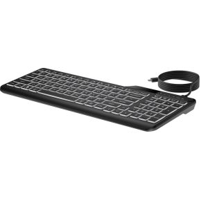 400 backlit bedraad toetsenbord Zwart Qwerty Nederlands Toetsenbord - afbeelding 5