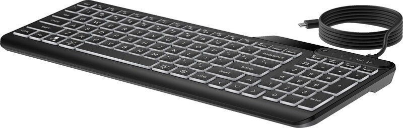 Hp 400 backlit toetsenbord met ka 5 orig - HP 400 backlit bedraad Zwart Qwerty Nederlands Toetsenbord