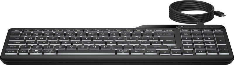 Hp 405 backlit toetsenbord met ka 3 orig - HP 405 Multi-Device Backlit Wired Toetsenbord