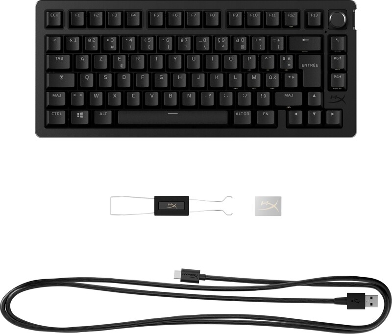 Hyperx alloy rise 75 toetsenbord 4 orig - HyperX Alloy Rise 75 Zwart Toetsenbord