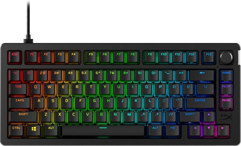 Hyperx alloy rise 75 toetsenbord - HyperX Alloy Rise 75 Zwart Toetsenbord