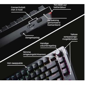 Alloy Rise 75 Wireless Mechanical Gaming Toetsenbord - afbeelding 7