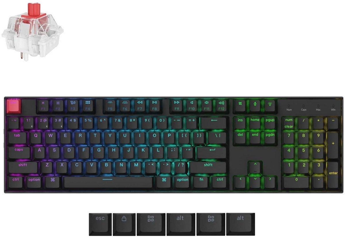 K10 QMK Toetsenbord (Black)