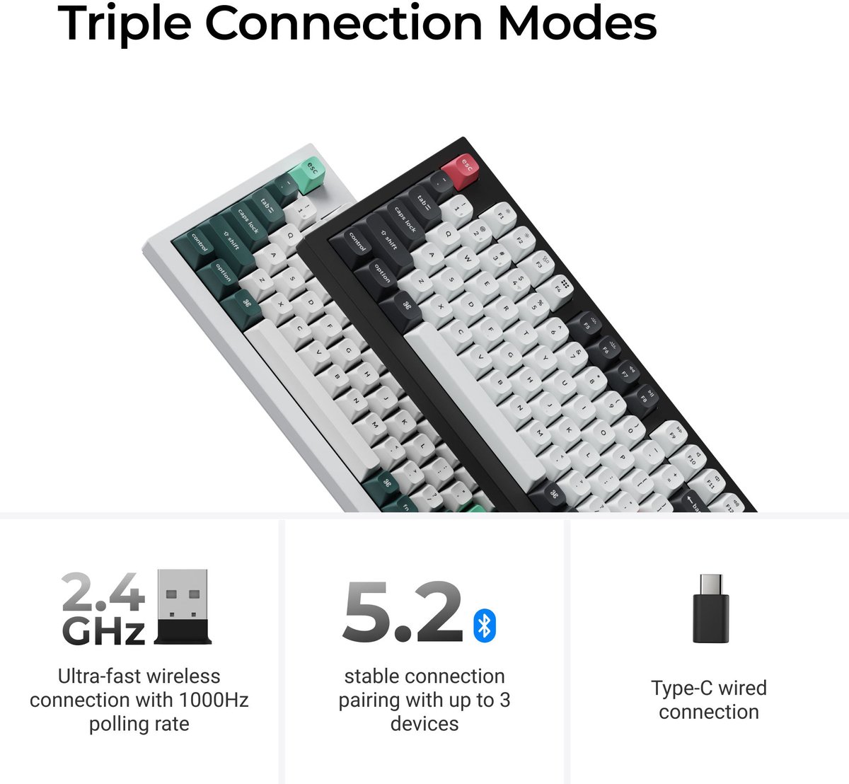 Keychron q5 he qmk toetsenbord nebula s 2 orig - Keychron Q5 He Qmk Toetsenbord (wit)