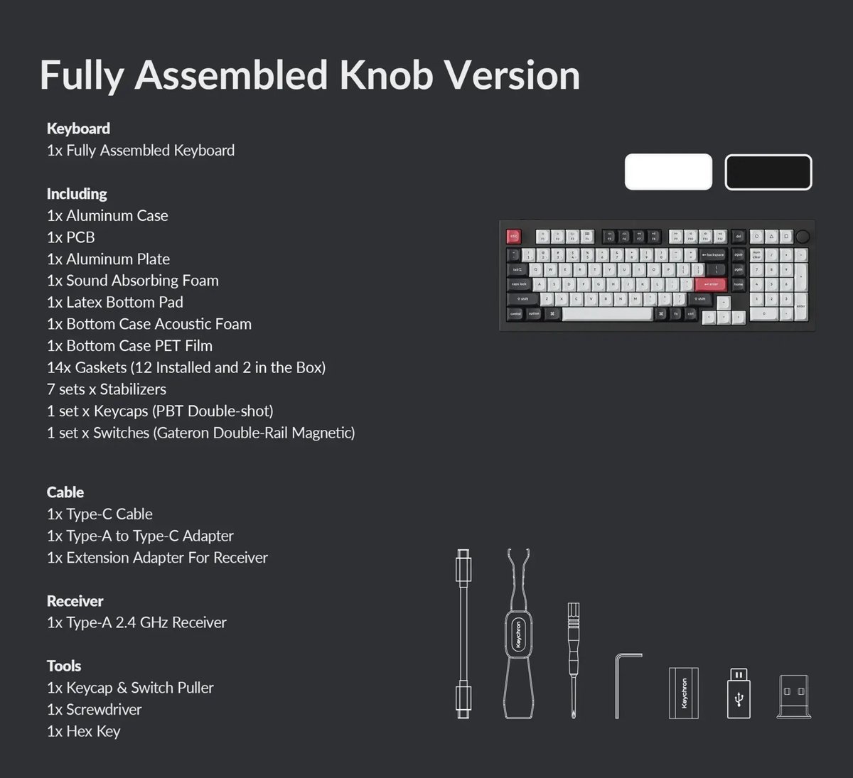 Keychron q5 he qmk toetsenbord nebula s 7 orig - Keychron Q5 He Qmk Toetsenbord (wit)