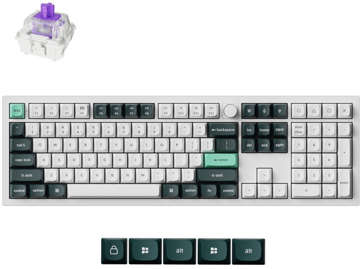 Q6 HE Toetsenbord (White)