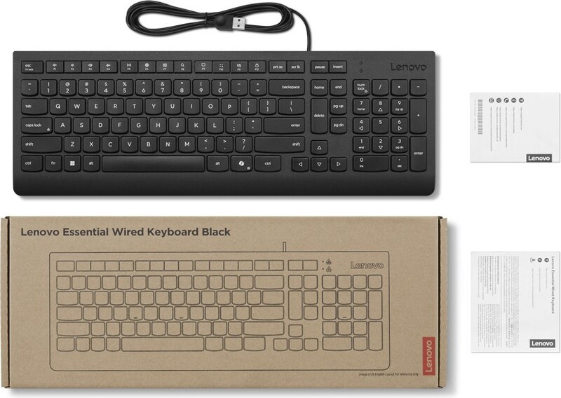 Lenovo essential bedraad toetsenbord 1441963 3 orig - Lenovo Essential Wired Toetsenbord (Black)