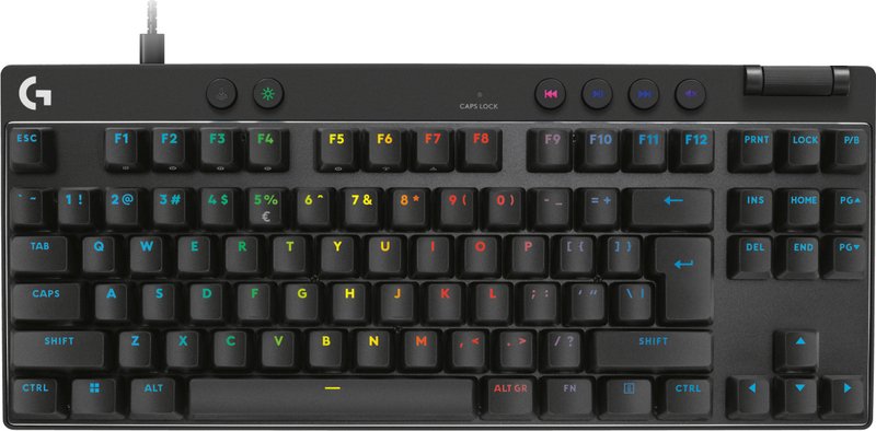 Logitech g pro x tkl rapid bedrade 775517 - Logitech G Pro X TKL Rapid Zwart - Analog Magnetic Toetsenbord