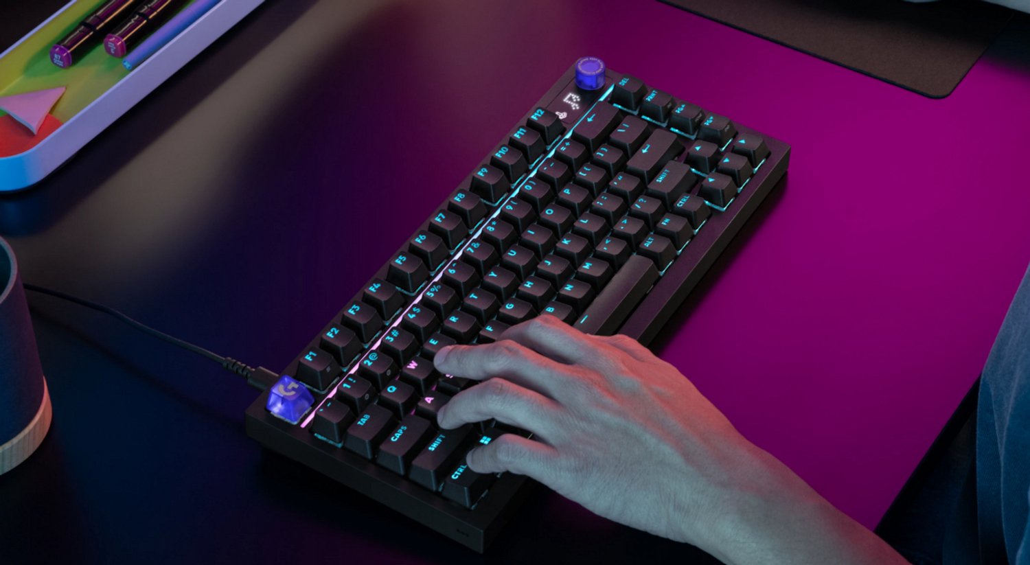 Logitech g316 x 75 mechanisch toetsenbo 4 orig - Logitech G316 X 75 Toetsenbord (zwart)