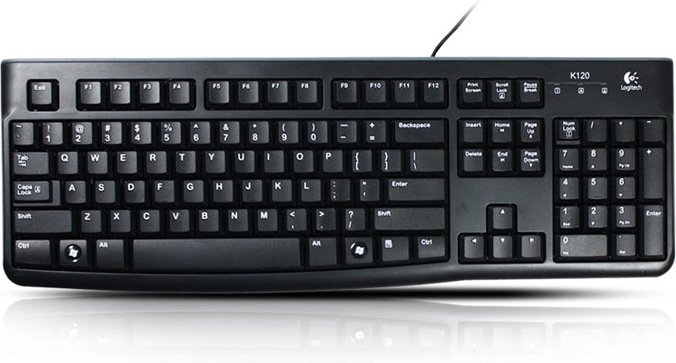 Logitech k120 business toetsenbord zwar 775416 - Logitech K120 Business Zwart Azerty Belgisch Toetsenbord