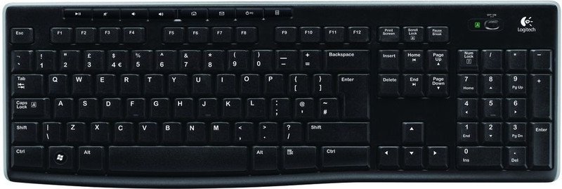 Logitech k270 draadloos toetsenbord qwe - Logitech K270 Draadloos Toetsenbord Zwart