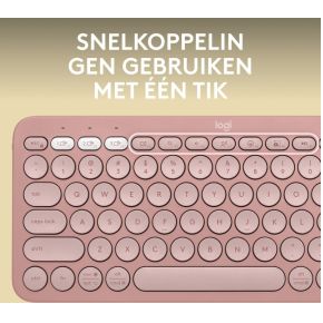 Pebble Keys 2 K380s Draadloos Toetsenbord Roze - afbeelding 6