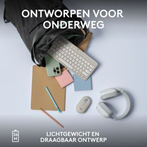 K380s Pebble Keys 2 toetsenbord Draadloos Wit Toetsenbord - afbeelding 6