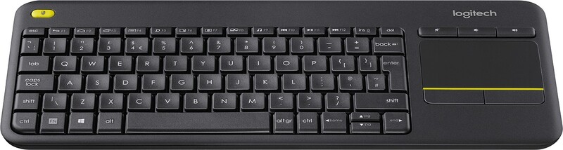Logitech k400 plus draadloos touch toet 2 orig - Logitech K400 Plus Draadloos Touch Toetsenbord Zwart Qwerty Nederlands