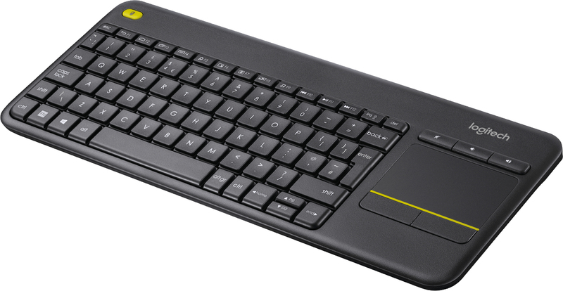 Logitech k400 plus draadloos touch toet 3 orig - Logitech K400 Plus Draadloos Touch Toetsenbord Zwart Qwerty Nederlands