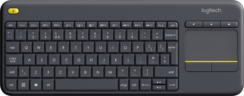 Logitech k400 plus draadloos touch toet - Logitech K400 Plus Draadloos Touch Toetsenbord Zwart Qwerty Nederlands