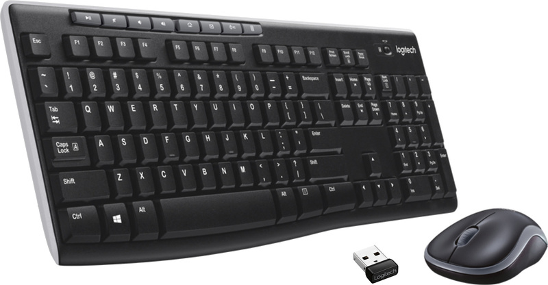 Logitech mk270 desktopset 4 orig - Logitech MK270 desktopset Toetsenbord (zwart)
