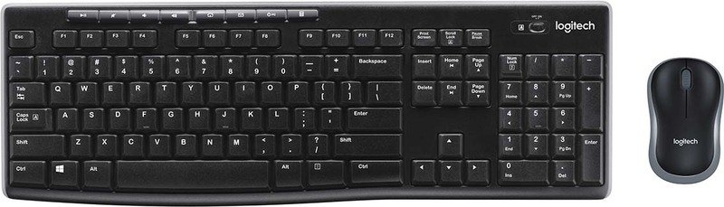 Logitech MK270 desktopset Toetsenbord