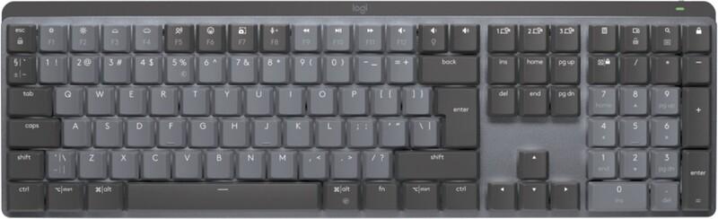 Logitech mx mechanical toetsenbord rf d 4747019 3 orig - Logitech MX Graphite (QWERTY US-International) Toetsenbord (Grey)